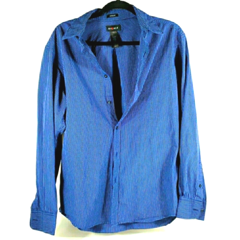 Axcess Men's Stripped Button Shirt, Size L,